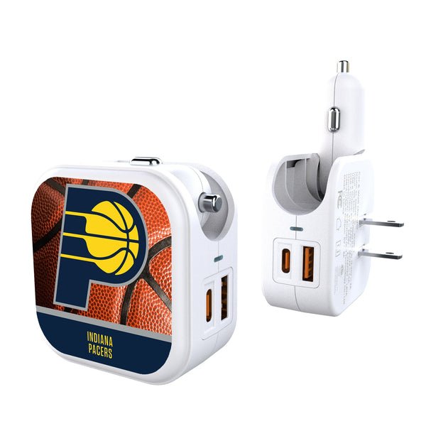 Indiana Pacers Basketball 2 in 1 USB Charger