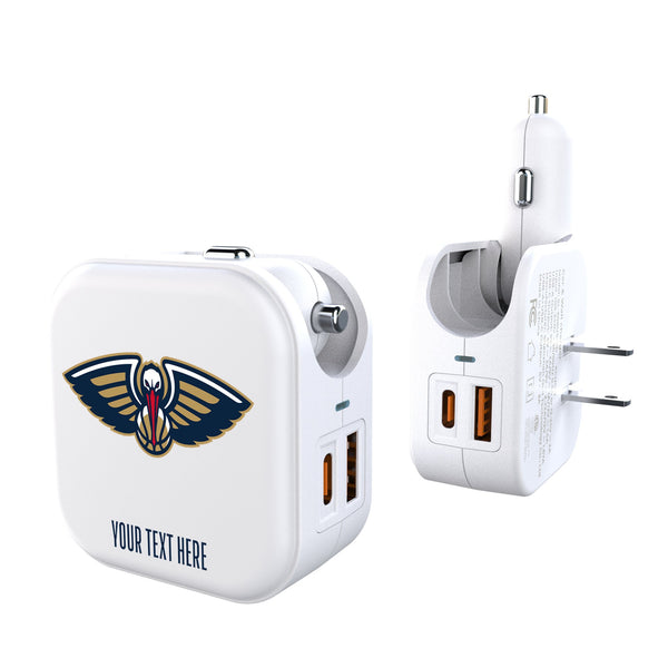 New Orleans Pelicans Personalized Insignia 2 in 1 USB Charger