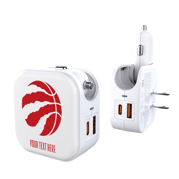 Toronto Raptors Personalized Insignia 2 in 1 USB Charger