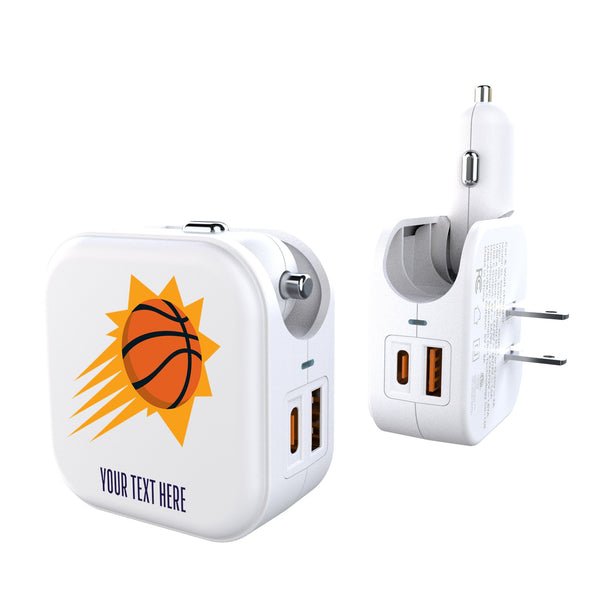 Phoenix Suns Personalized Insignia 2 in 1 USB Charger