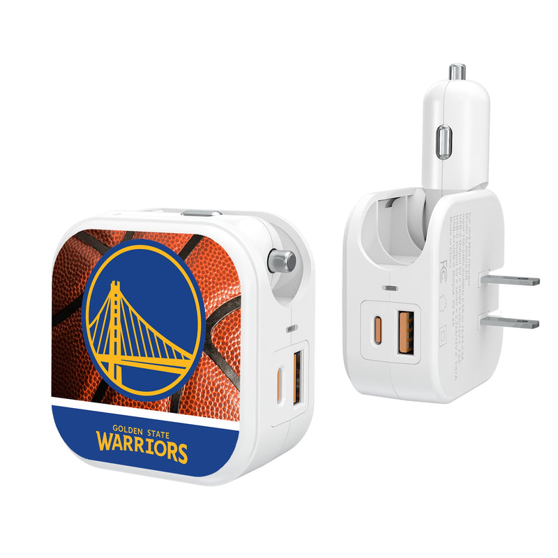 Golden State Warriors Basketball 2 in 1 USB Charger
