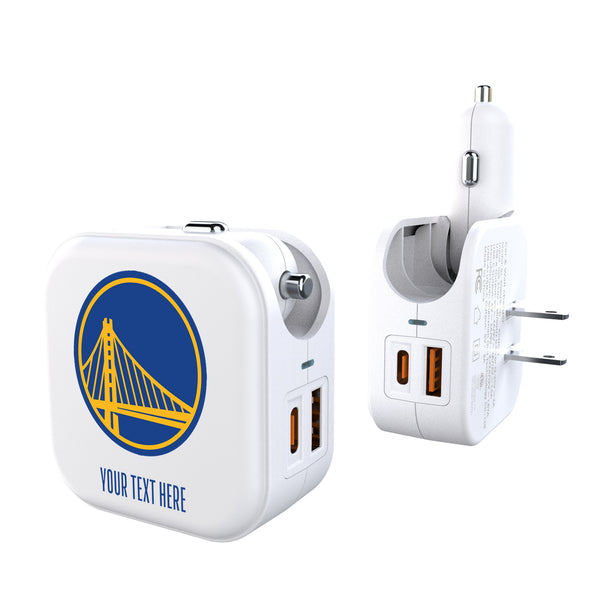 Golden State Warriors Personalized Insignia 2 in 1 USB Charger