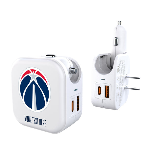 Washington Wizards Personalized Insignia 2 in 1 USB Charger