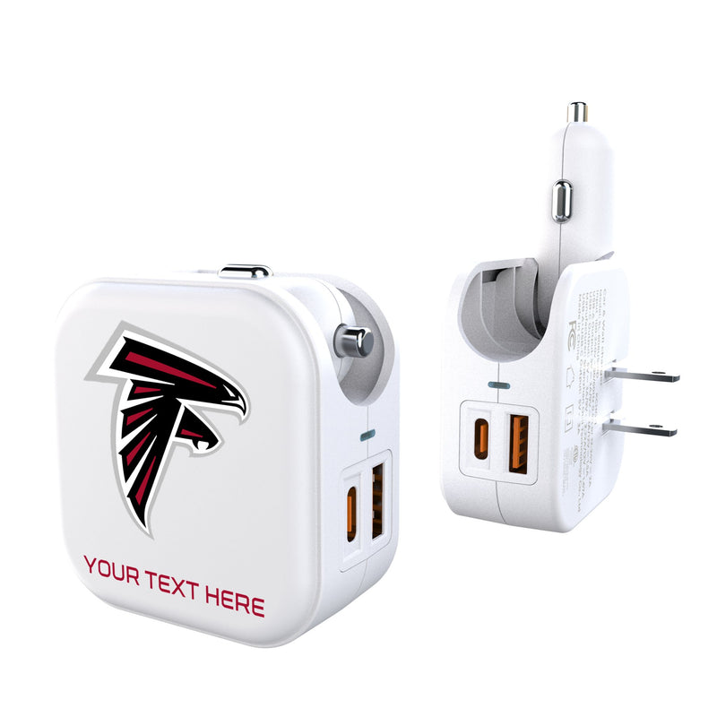 Atlanta Falcons Personalized Insignia 2 in 1 USB Charger