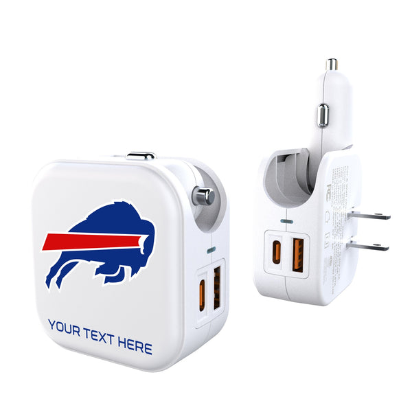 Buffalo Bills Personalized Insignia 2 in 1 USB Charger