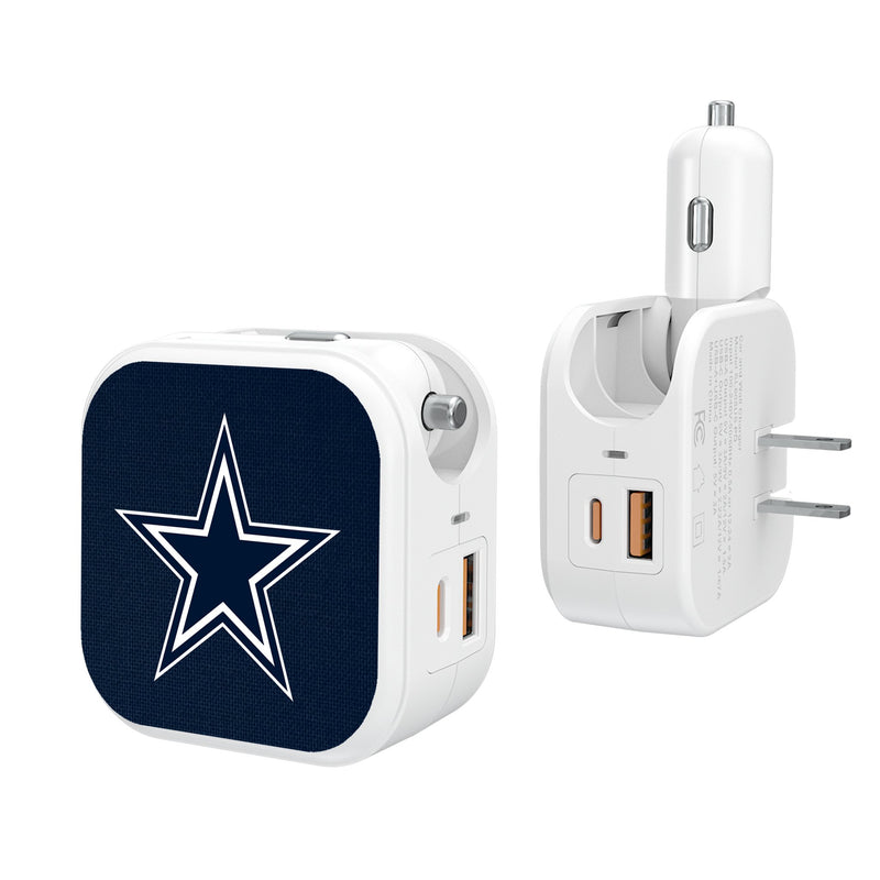 Dallas Cowboys Solid 2 in 1 USB Charger