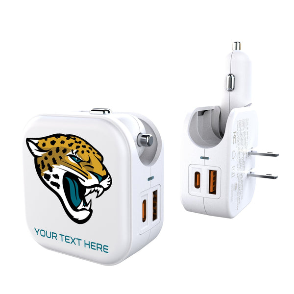 Jacksonville Jaguars Personalized Insignia 2 in 1 USB Charger
