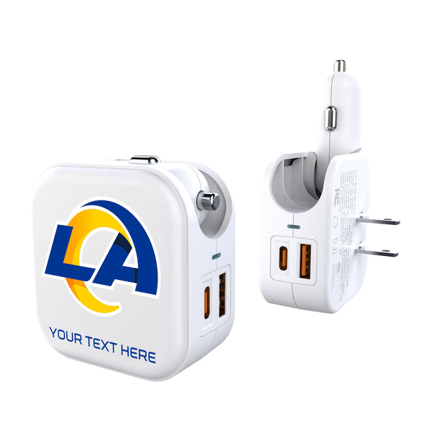 Los Angeles Rams Personalized Insignia 2 in 1 USB Charger