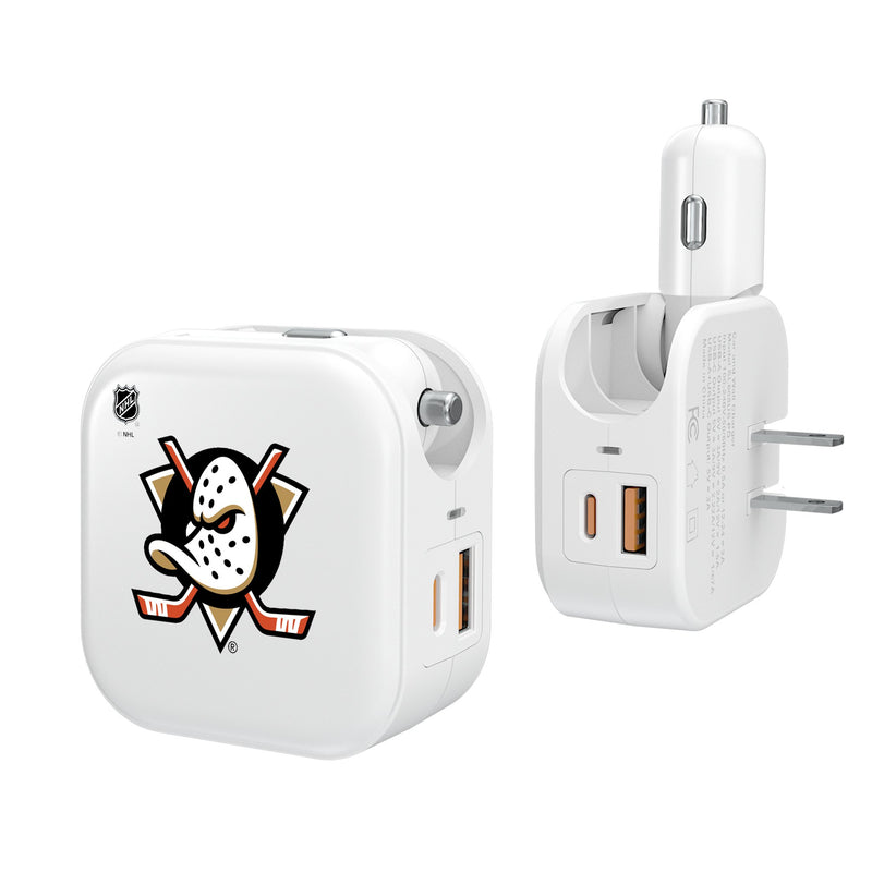 Anaheim Ducks Insignia 2 in 1 USB Charger