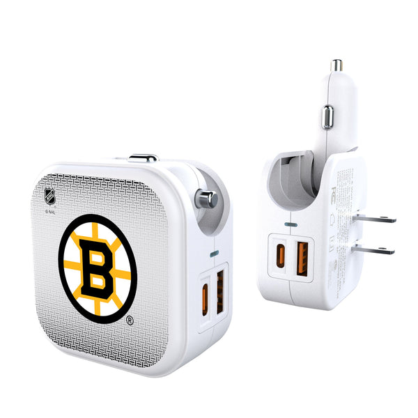 Boston Bruins Linen 2 in 1 USB Charger