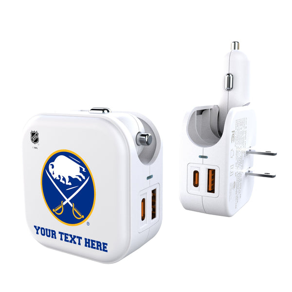 Buffalo Sabres Personalized Insignia 2 in 1 USB Charger