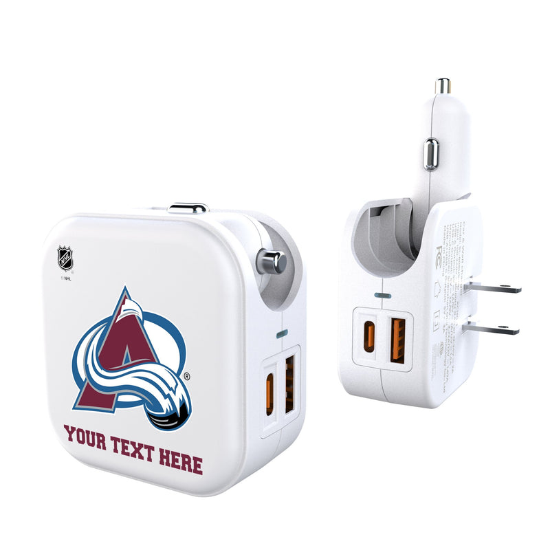 Colorado Avalanche Personalized Insignia 2 in 1 USB Charger