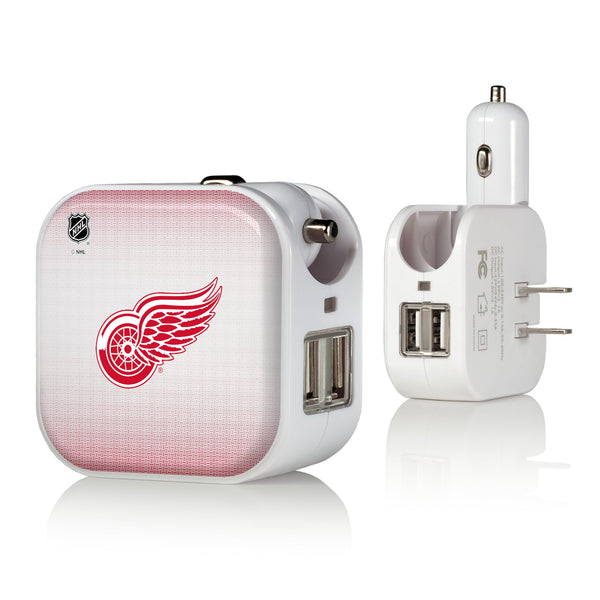 Detroit Red Wings Linen 2 in 1 USB Charger