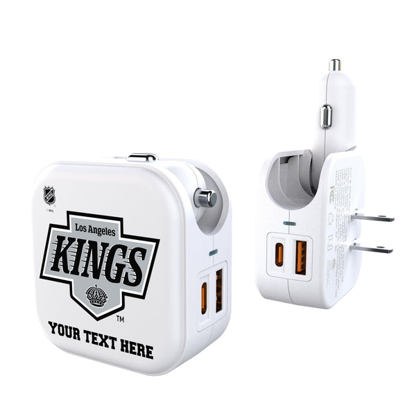LA Kings Personalized Insignia 2 in 1 USB Charger