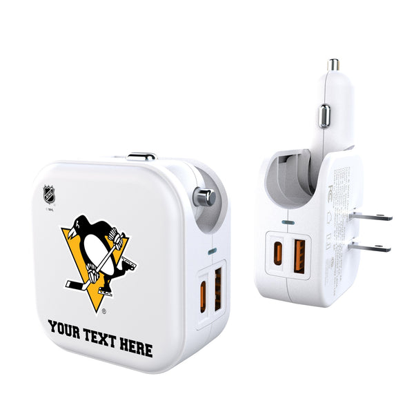 Pittsburgh Penguins Personalized Insignia 2 in 1 USB Charger