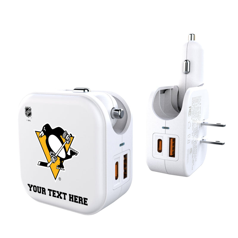 Pittsburgh Penguins Personalized Insignia 2 in 1 USB Charger