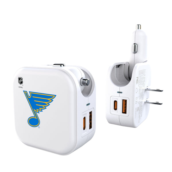 St. Louis Blues Insignia 2 in 1 USB Charger