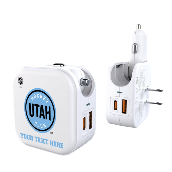Utah Hockey Club Personalized Insignia 2 in 1 USB Charger