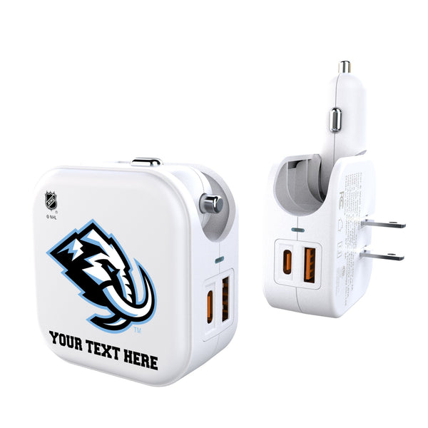 Utah Mammoth Personalized Insignia 2 in 1 USB Charger