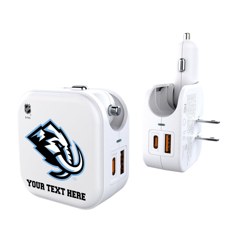 Utah Mammoth Personalized Insignia 2 in 1 USB Charger