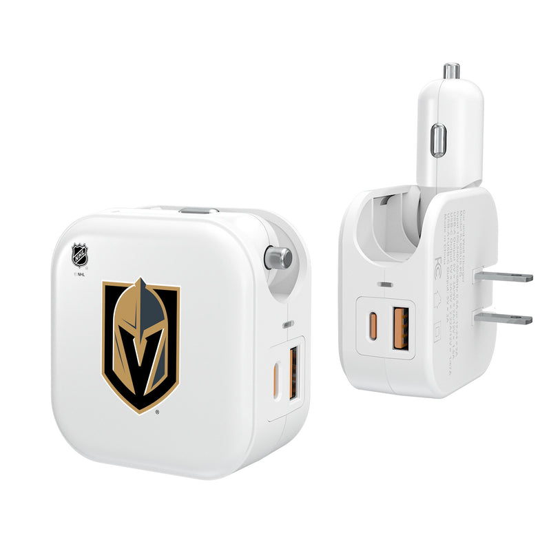 Vegas Golden Knights Insignia 2 in 1 USB Charger