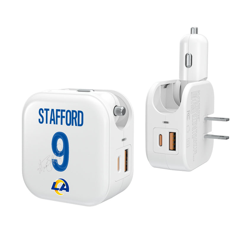 Matthew Stafford Los Angeles Rams 9 Ready 2 in 1 USB Charger
