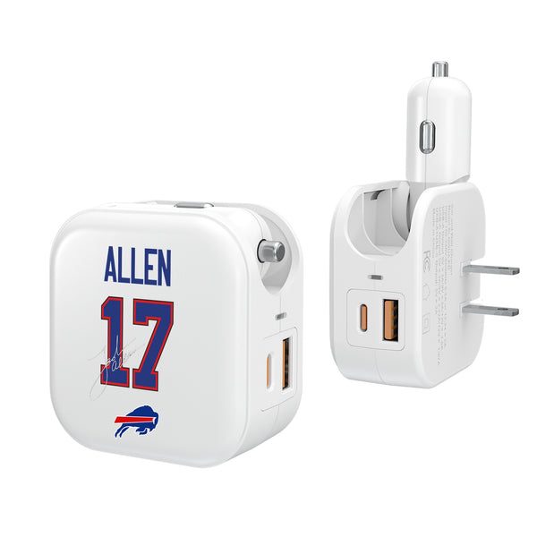 Josh Allen Buffalo Bills 17 Ready 2 in 1 USB Charger