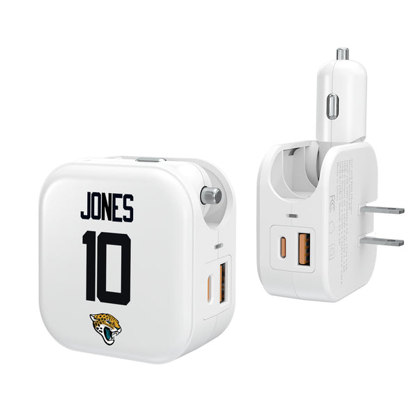 Mac Jones Jacksonville Jaguars 10 Ready 2 in 1 USB Charger