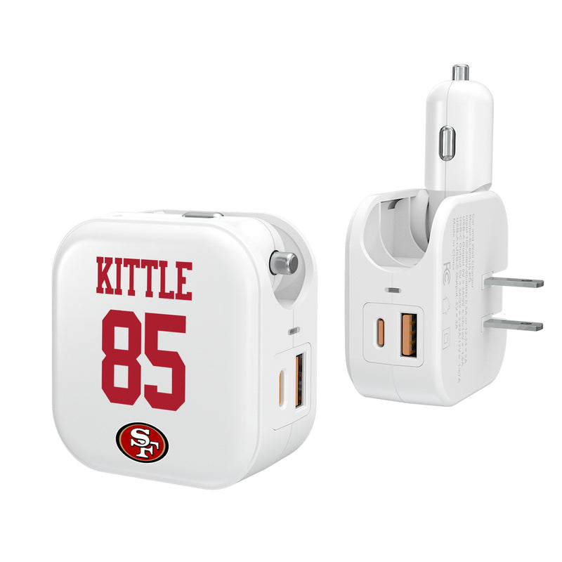 George Kittle San Francisco 49ers 85 Ready 2 in 1 USB Charger