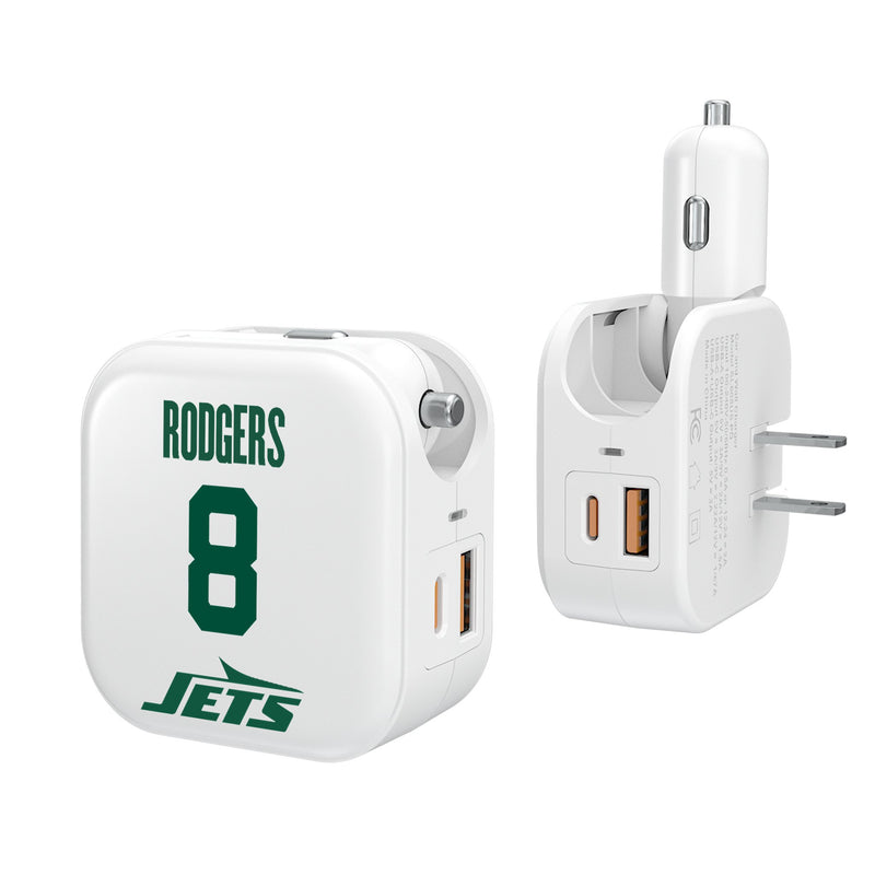 Aaron Rodgers New York Jets 8 Ready 2 in 1 USB Charger
