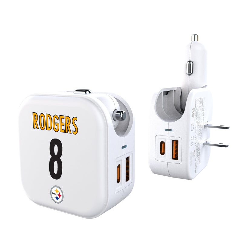 Aaron Rodgers Pittsburgh Steelers 8 Game Tactic 2 in 1 USB Charger
