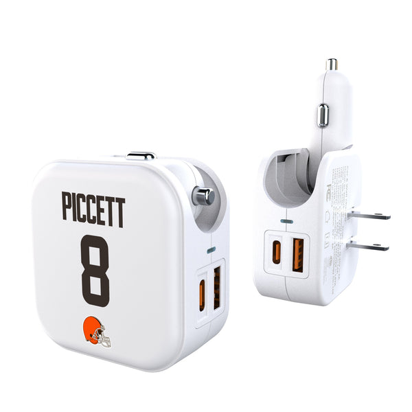 Kenny Pickett Cleveland Browns 8 Game Tactic 2 in 1 USB Charger