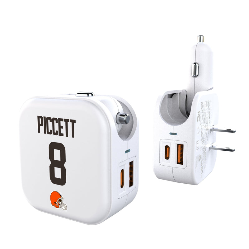 Kenny Pickett Cleveland Browns 8 Game Tactic 2 in 1 USB Charger