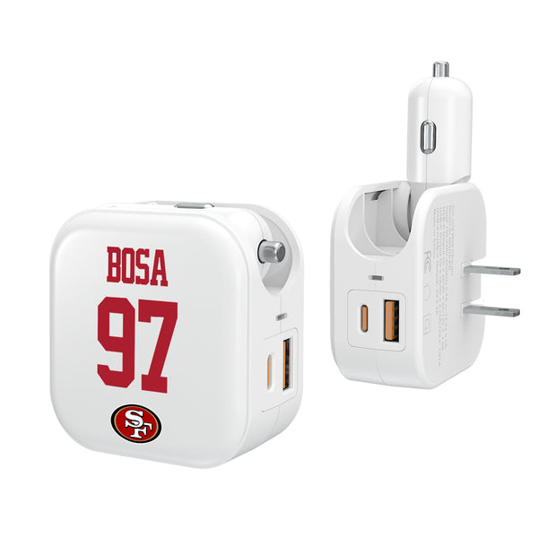 Nick Bosa San Francisco 49ers 97 Ready 2 in 1 USB Charger