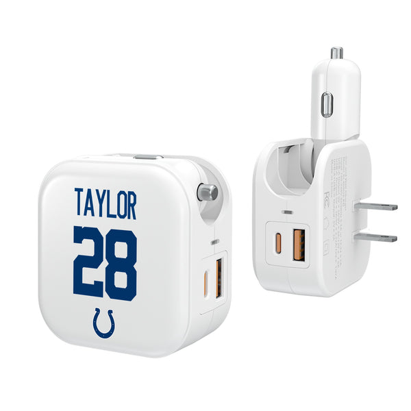 Jonathan Taylor Indianapolis Colts 28 Ready 2 in 1 USB Charger