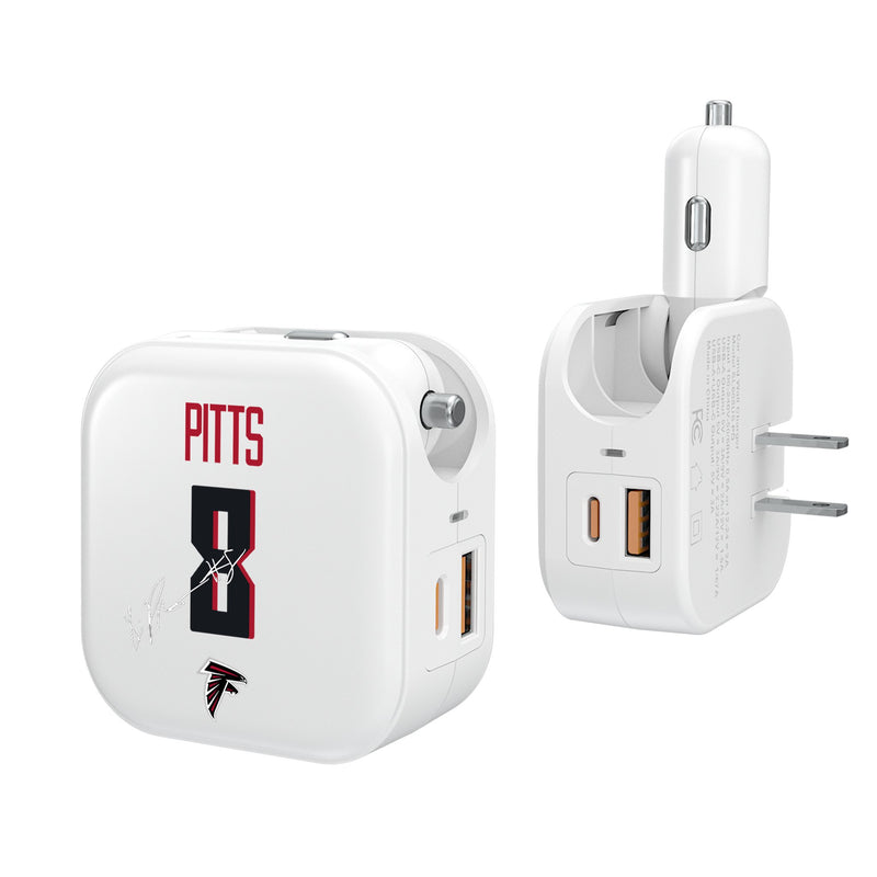 Kyle Pitts Atlanta Falcons 8 Ready 2 in 1 USB Charger