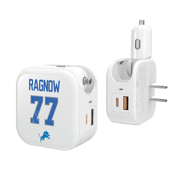 Frank Ragnow Detroit Lions 77 Ready 2 in 1 USB Charger