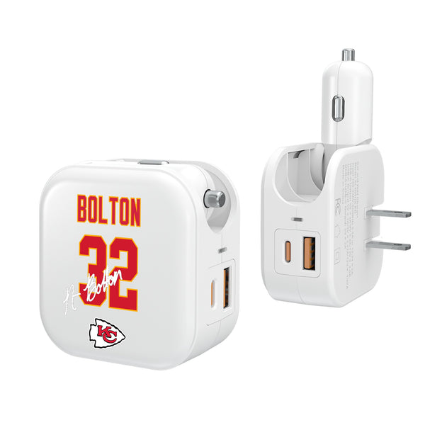 Nick Bolton Kansas City Chiefs 32 Ready 2 in 1 USB Charger