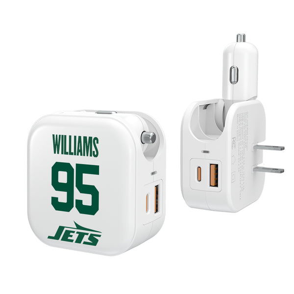 Quinnen Williams New York Jets 95 Ready 2 in 1 USB Charger