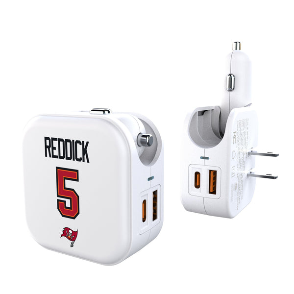 Haason Reddick Tampa Bay Buccaneers 5 Game Tactic 2 in 1 USB Charger