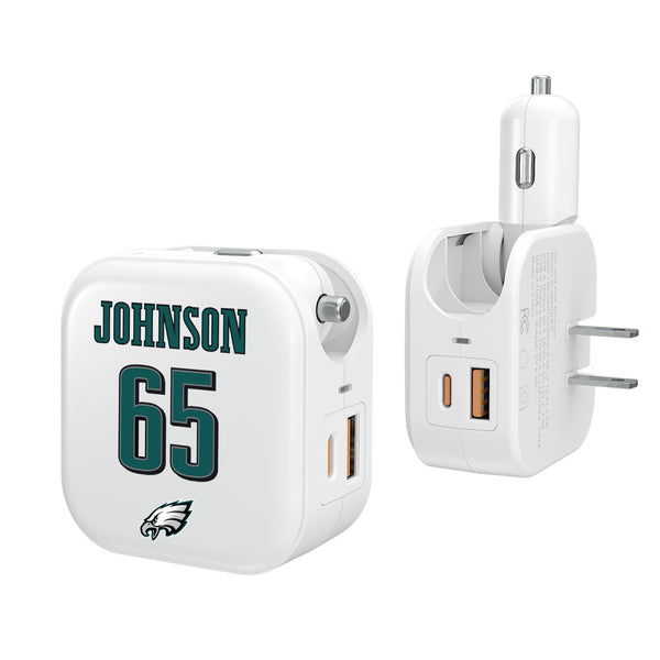 Lane Johnson Philadelphia Eagles 65 Ready 2 in 1 USB Charger