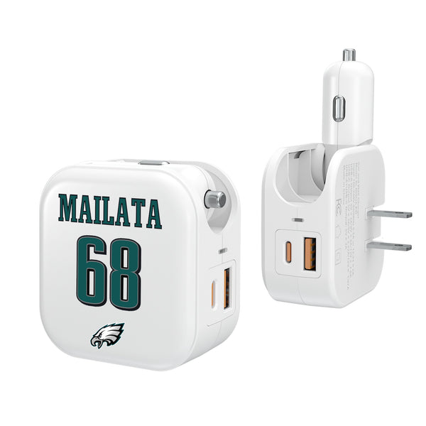 Jordan Mailata Philadelphia Eagles 68 Ready 2 in 1 USB Charger