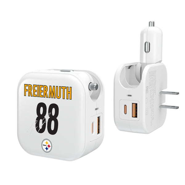 Pat Freiermuth Pittsburgh Steelers 88 Ready 2 in 1 USB Charger