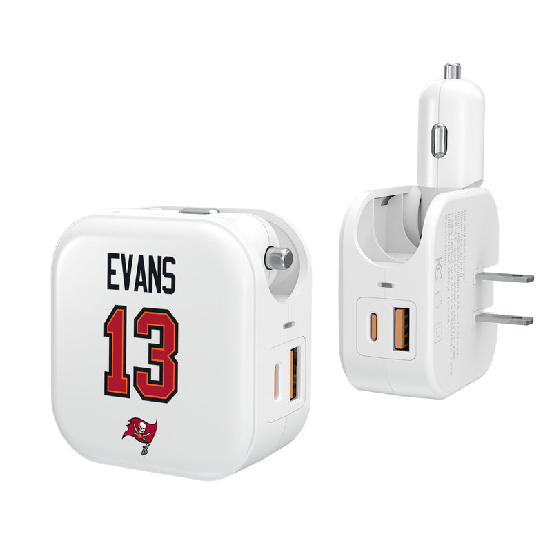 Mike Evans Tampa Bay Buccaneers 13 Ready 2 in 1 USB Charger
