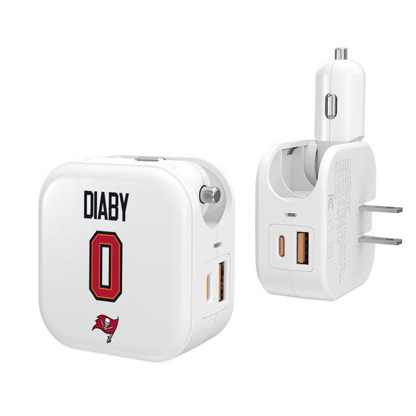 YaYa Diaby Tampa Bay Buccaneers 0 Ready 2 in 1 USB Charger