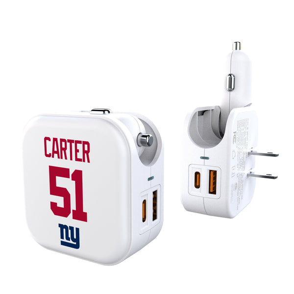 Abdul Carter New York Giants 51 Game Tactic 2 in 1 USB Charger