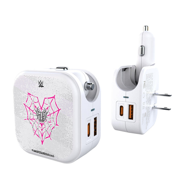 AJ Lee Steel 2 in 1 USB Charger