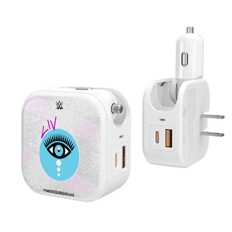 Liv Morgan Steel 2 in 1 USB Charger