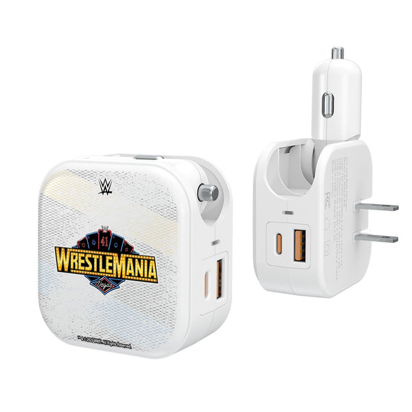 WrestleMania 41 Steel 2 in 1 USB Charger