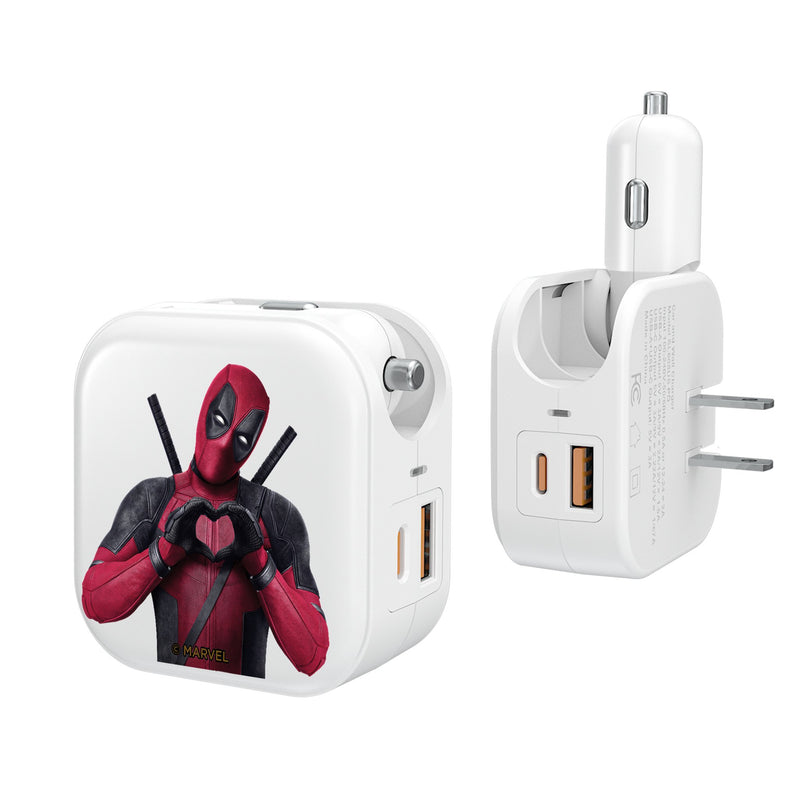Marvel Deadpool Badge 2 in 1 USB Charger